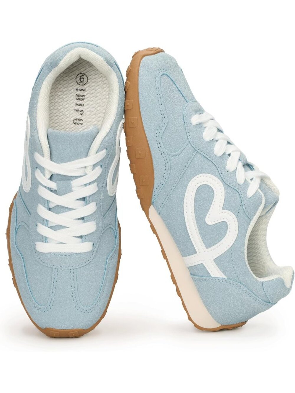 Women's Blue Fashion Sneakers Casual Retro Tennis Walking Shoes Classic Sneaker
